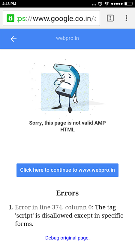 AMP-Errors-Page