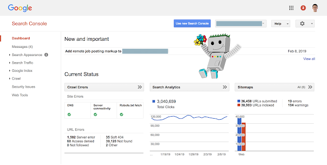 dashboard-Google-search-console