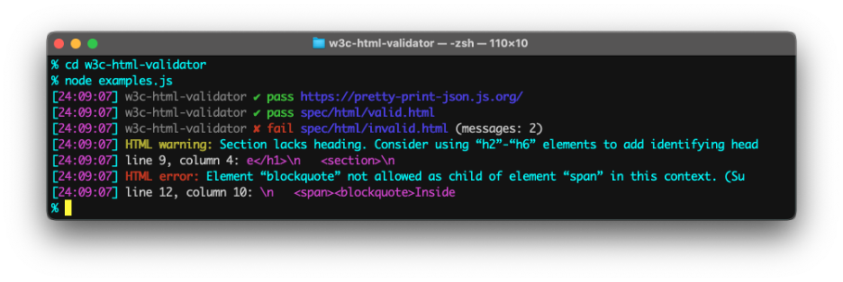 W3c-HTML-validator